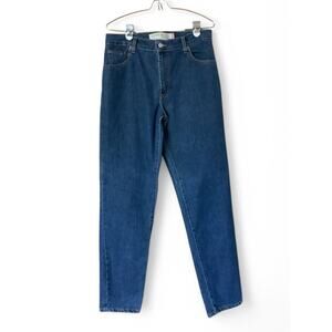 Vintage 90s Levi's 550 Classic Relaxed Tapered Jeans High Waist Stretch Size 12L